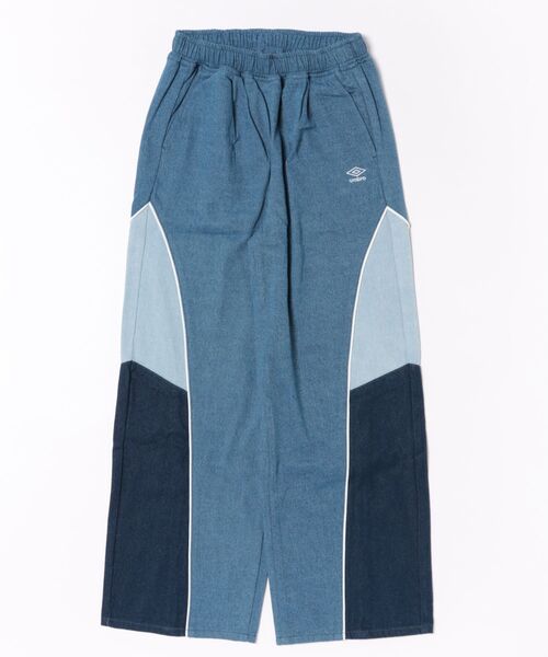 UMBRO(アンブロ)の「UMBRO【umbro】切替デニムパンツ (UMBRO/アンブロ/UV/ワイドパンツ/UNDOVEオリジナル/UNDOVE限定/ワンポイント刺繍/配色/限定販売)(デニムパンツ・レディース・ブルー系その他・SMALL/MEDIUM/LARGE/X-LARGE)」の8枚目の写真