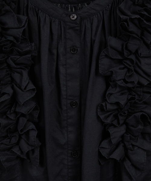 crinkle crinkle crinkle】別注side frill no sleeve blouse