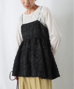Taffeta Peplum T-shirt/タフタペプラムTシャツ【MAISON SPECIAL