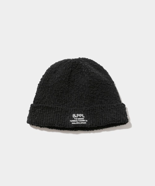 beautiful people（ビューティフルピープル）の「B.PPL stretch      cotton beanie（ニットキャップ/ビーニー・レディース・ミント/ブラック/アイボリー/レッド・FREE）」の4枚目の写真