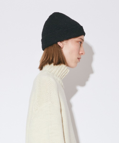 beautiful people（ビューティフルピープル）の「B.PPL stretch      cotton beanie（ニットキャップ/ビーニー・レディース・ミント/ブラック/アイボリー/レッド・FREE）」の7枚目の写真