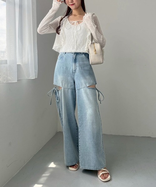 one after another NICE CLAUP(ワンアフターアナザーナイスクラップ)の「カップ付きアソートキャミソール(キャミソール・レディース・ホワイト/オフホワイト/ブラック/アイボリー・FREE)」の20枚目の写真