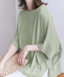 サイドスリット七分袖 七分袖」に該当するTシャツ/カットソー