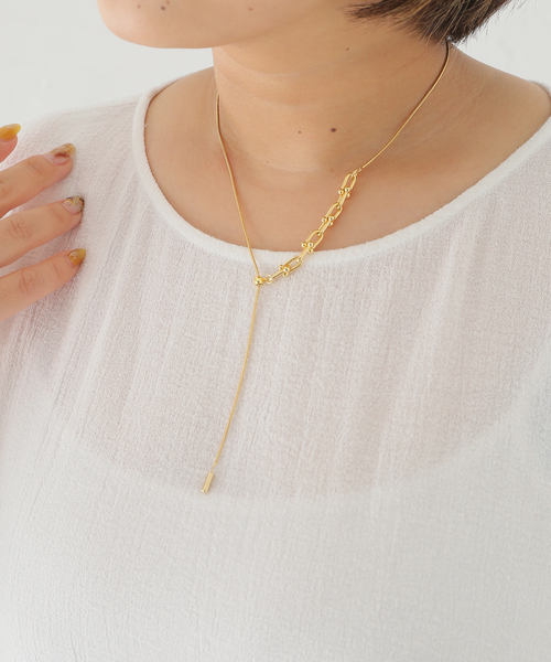 Spick & Span（スピックアンドスパン）の「EO / イオ SLIDE NECKLACE（ネックレス・レディース・ゴールド・FREE）」の8枚目の写真