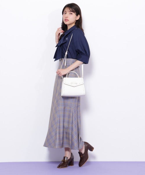 JILL by JILL STUART（ジルバイジルスチュアート）の「◇ビジュースタッズフラップショルダーバッグ（ショルダーバッグ・レディース・ホワイト/ピンク/グレー・FREE）」の16枚目の写真