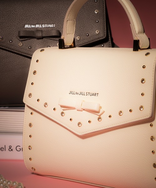 JILL♪出品 ◇ビジュースタッズフラップショルダーバッグ（ショルダーバッグ