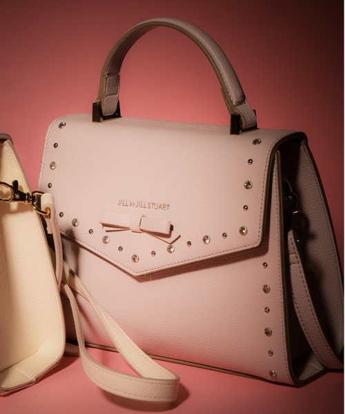 JILL♪出品 ◇ビジュースタッズフラップショルダーバッグ（ショルダーバッグ