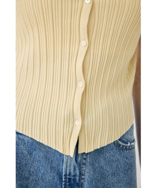 MOUSSY（マウジー）の「【EC・一部店舗限定】TULLE TRIM ハーフスリーブカーディガン（カーディガン/ボレロ・レディース・ホワイト/ライトイエロー/ブラック・FREE）」の13枚目の写真