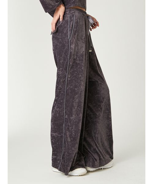 FRAY I.D（フレイアイディー）の「クラッシュベロアドロストワイドパンツ（その他パンツ・レディース・グレー/チャコールグレー/アイボリー・1/0）」の5枚目の写真