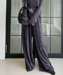 FRAY I.D | クラッシュベロアドロストワイドパンツ(その他パンツ)