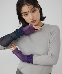 PLUS（プラス）の「【PLUS】シアードッキングトップス（Tシャツ/カットソー）」