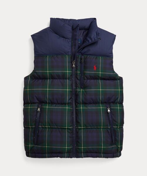 チェック ダウン ベスト（ダウンベスト）｜POLO RALPH LAUREN