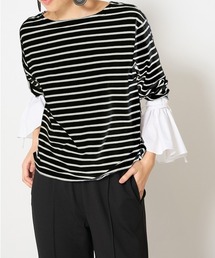 【Mewl】 ボーダーキャンディスリーブカットソー Mewl】 ボーダーキャンディスリーブカットソー 楽天市場