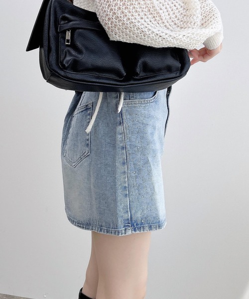 INGNI（イング）の「オーロラストーンデニムミニスカート（デニムスカート・レディース・ブルー系その他3/ブルー系その他/グレー・FREE）」の6枚目の写真