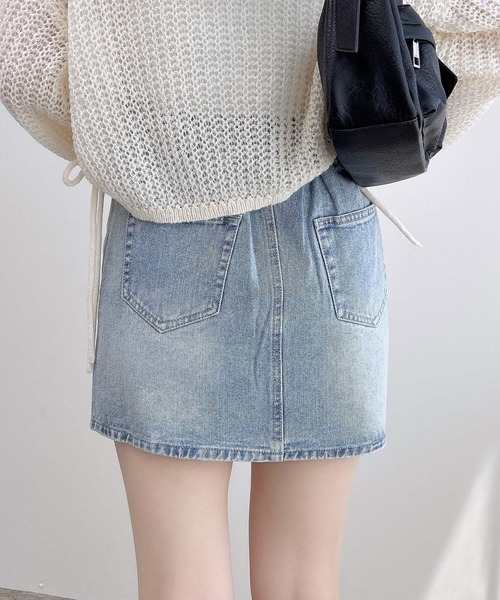 INGNI（イング）の「オーロラストーンデニムミニスカート（デニムスカート・レディース・ブルー系その他3/ブルー系その他/グレー・FREE）」の7枚目の写真