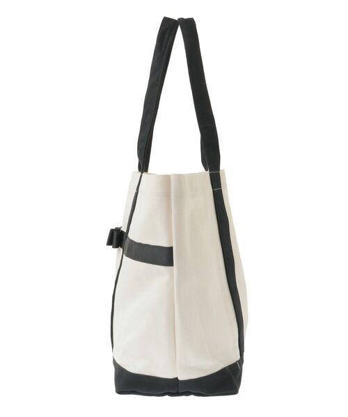 Maison de FLEUR（メゾンドフルール）の「マルチポケット帆布トートMバッグ（トートバッグ・レディース・ブラック/アイボリー・FREE）」の10枚目の写真