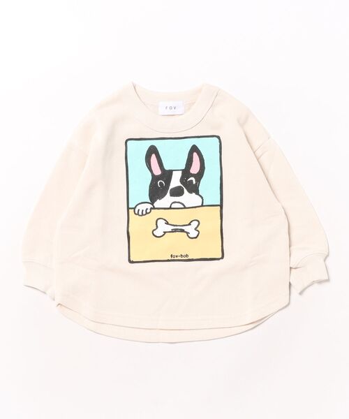 FOV（フォブ）の「フォブ F/B DOG トレーナー（スウェット・キッズ・アイボリー/アッシュグレー/チャコールグレー・120cm/100cm/130cm/110cm/90cm）」の19枚目の写真