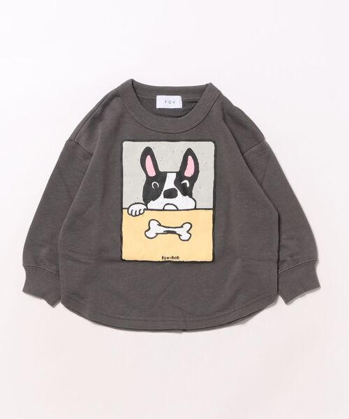 FOV（フォブ）の「フォブ F/B DOG トレーナー（スウェット・キッズ・アイボリー/アッシュグレー/チャコールグレー・120cm/100cm/130cm/110cm/90cm）」の20枚目の写真