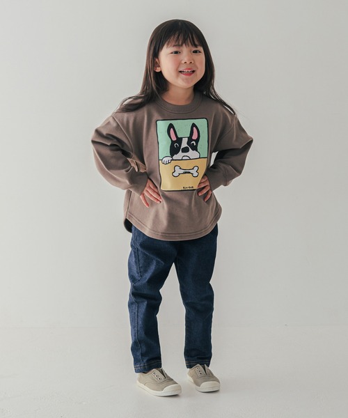 FOV（フォブ）の「フォブ F/B DOG トレーナー（スウェット・キッズ・アイボリー/アッシュグレー/チャコールグレー・120cm/100cm/130cm/110cm/90cm）」の15枚目の写真