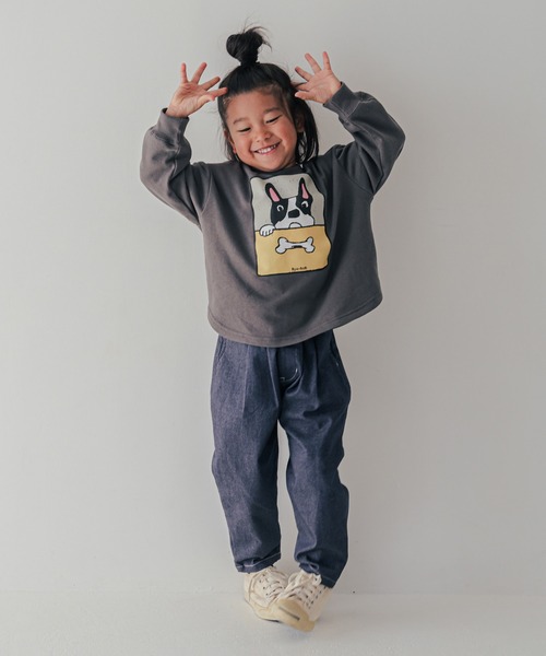 FOV（フォブ）の「フォブ F/B DOG トレーナー（スウェット・キッズ・アイボリー/アッシュグレー/チャコールグレー・120cm/100cm/130cm/110cm/90cm）」の10枚目の写真