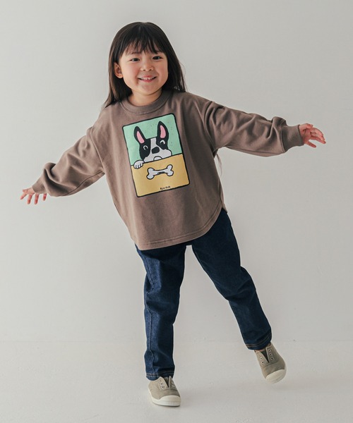 FOV（フォブ）の「フォブ F/B DOG トレーナー（スウェット・キッズ・アイボリー/アッシュグレー/チャコールグレー・120cm/100cm/130cm/110cm/90cm）」の16枚目の写真