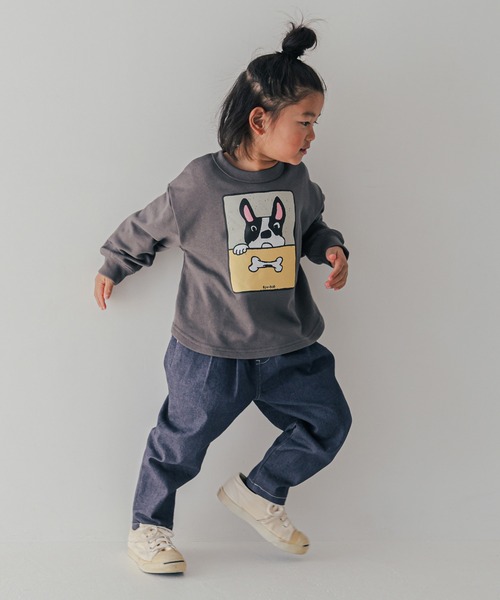 FOV（フォブ）の「フォブ F/B DOG トレーナー（スウェット・キッズ・アイボリー/アッシュグレー/チャコールグレー・120cm/100cm/130cm/110cm/90cm）」の11枚目の写真