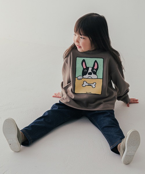 FOV（フォブ）の「フォブ F/B DOG トレーナー（スウェット・キッズ・アイボリー/アッシュグレー/チャコールグレー・120cm/100cm/130cm/110cm/90cm）」の14枚目の写真