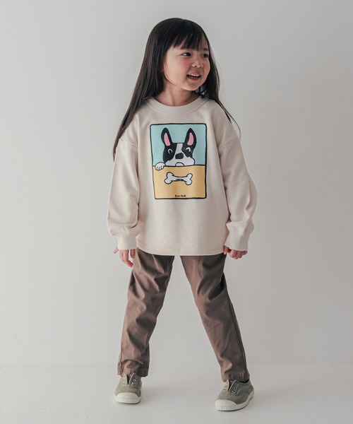 FOV（フォブ）の「フォブ F/B DOG トレーナー（スウェット・キッズ・アイボリー/アッシュグレー/チャコールグレー・120cm/100cm/130cm/110cm/90cm）」の9枚目の写真