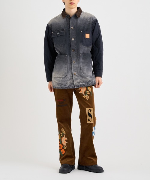 KHOKI / コッキ】Vintage-effect work coat（ミリタリージャケット