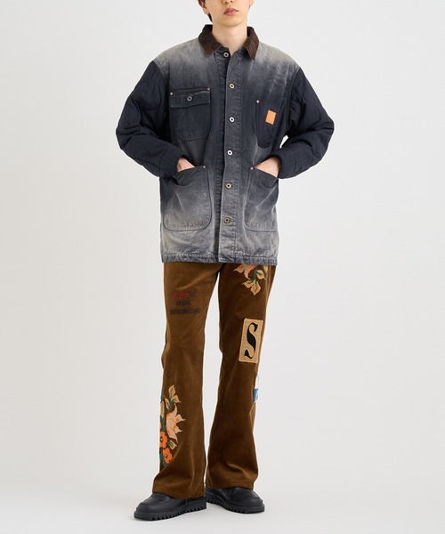 KHOKI / コッキ】Vintage-effect work coat（ミリタリージャケット