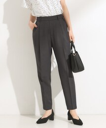 DRESKIP | 【洗濯機可/S-LL】きれいめにもカジュアルにも 麻調テーパードパンツ(その他パンツ)