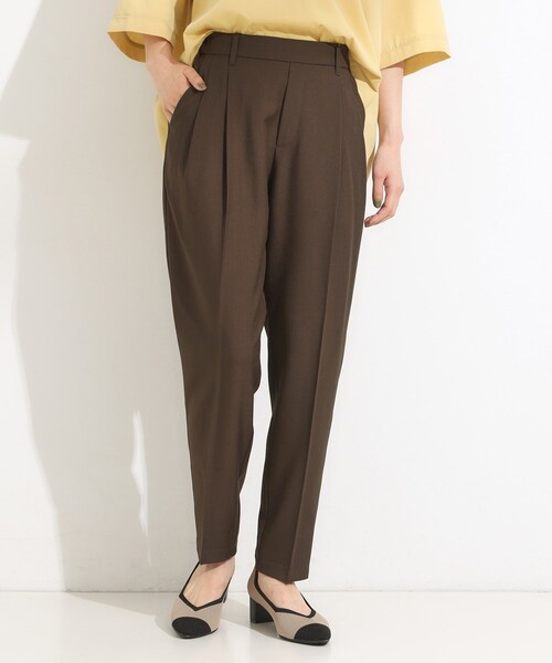 DRESKIP(ドレスキップ)の「【洗濯機可】きれいめにもカジュアルにも 麻調テーパードパンツ(その他パンツ・レディース・ブルー系その他/ブラウン系その他/チャコールグレー・04/03/02/01)」の8枚目の写真