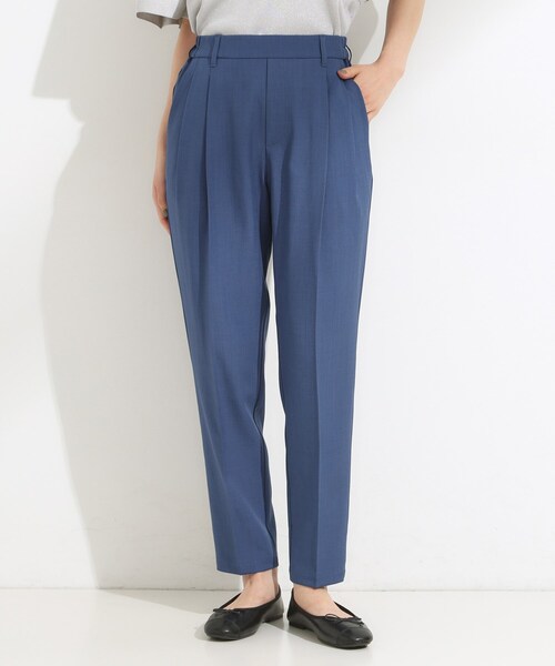 DRESKIP(ドレスキップ)の「【洗濯機可】きれいめにもカジュアルにも 麻調テーパードパンツ(その他パンツ・レディース・ブルー系その他/ブラウン系その他/チャコールグレー・04/03/02/01)」の12枚目の写真