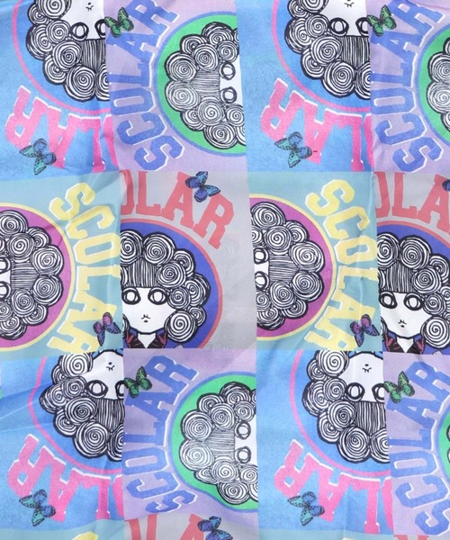 ScoLar(スカラー)の「652434:スカラー5柄展開 折り畳みエコバッグ(エコバッグ/サブバッグ・レディース・グリーン/オフホワイト/ブルー/アイボリー/ブラック・FREE)」の12枚目の写真
