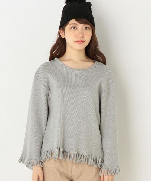 Another Edition（アナザーエディション）の「★★リブタチキリプルオーバー2/AEBC　COリブタチキリPOⅡ◆（Tシャツ/カットソー・レディース・オフホワイト/ライトグレー/オリーブ・フリー）」の5枚目の写真