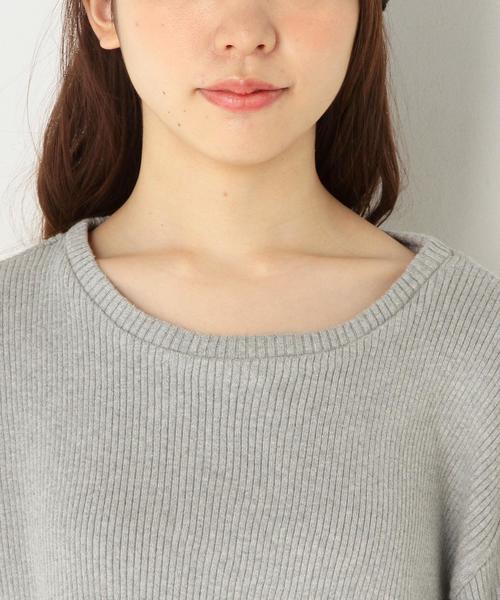 Another Edition（アナザーエディション）の「★★リブタチキリプルオーバー2/AEBC　COリブタチキリPOⅡ◆（Tシャツ/カットソー・レディース・オフホワイト/ライトグレー/オリーブ・フリー）」の11枚目の写真