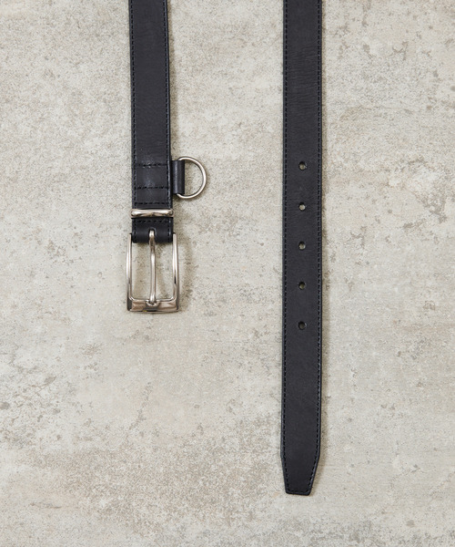 And A（アンドエー）の「PADRONE パドローネ / WITH D-RING LEATHER BELT モストロレザーDリングベルト / PA9995-5014（ベルト・メンズ・ブラック・FREE）」の5枚目の写真
