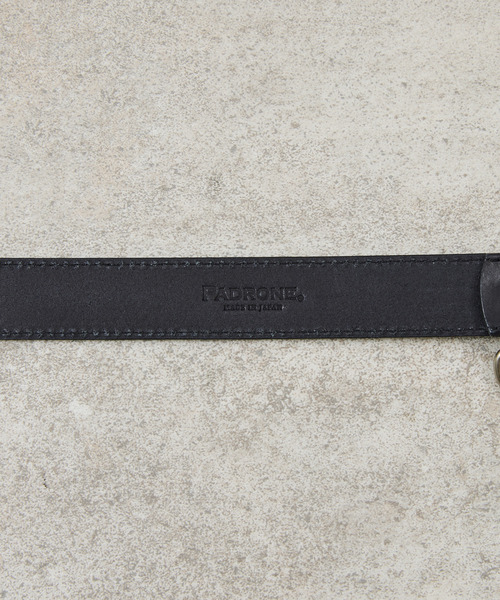 And A（アンドエー）の「PADRONE パドローネ / WITH D-RING LEATHER BELT モストロレザーDリングベルト / PA9995-5014（ベルト・メンズ・ブラック・FREE）」の7枚目の写真