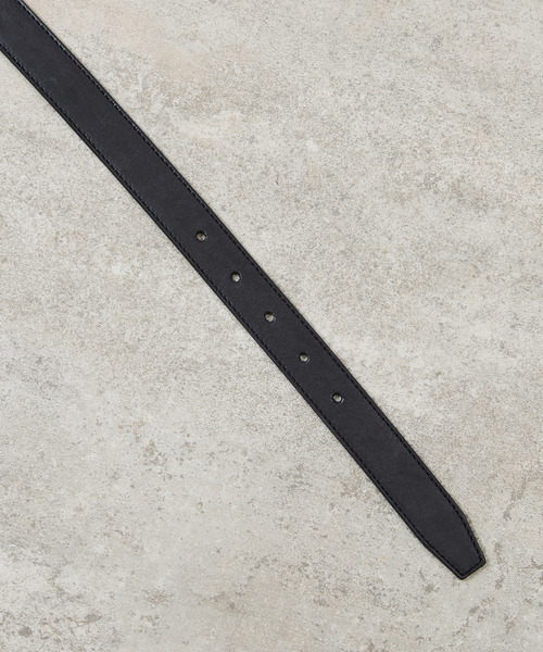And A（アンドエー）の「PADRONE パドローネ / WITH D-RING LEATHER BELT モストロレザーDリングベルト / PA9995-5014（ベルト・メンズ・ブラック・FREE）」の8枚目の写真