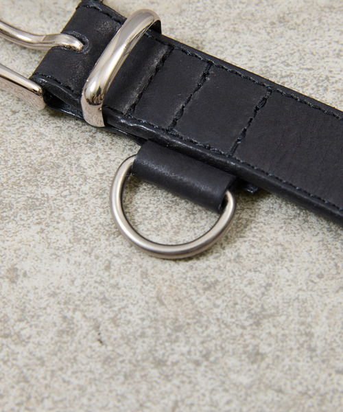 And A（アンドエー）の「PADRONE パドローネ / WITH D-RING LEATHER BELT モストロレザーDリングベルト / PA9995-5014（ベルト・メンズ・ブラック・FREE）」の9枚目の写真