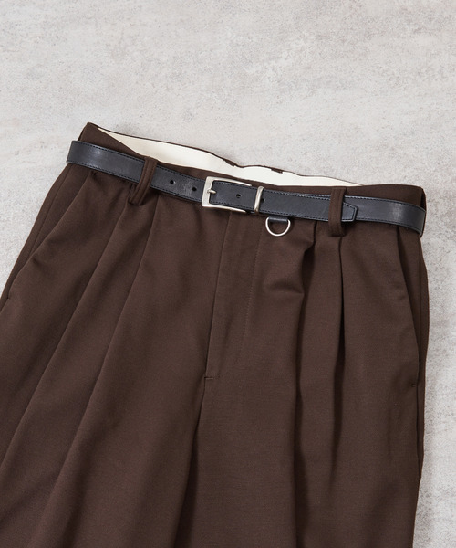 And A（アンドエー）の「PADRONE パドローネ / WITH D-RING LEATHER BELT モストロレザーDリングベルト / PA9995-5014（ベルト・メンズ・ブラック・FREE）」の10枚目の写真