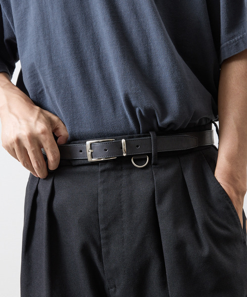 And A（アンドエー）の「PADRONE パドローネ / WITH D-RING LEATHER BELT モストロレザーDリングベルト / PA9995-5014（ベルト・メンズ・ブラック・FREE）」の11枚目の写真