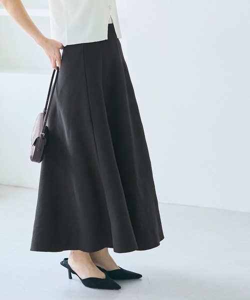 coca（coca）（コカ）の「ニットAラインスカート（スカート・レディース・ブラック/ダークブラウン・S/M/L）」の9枚目の写真
