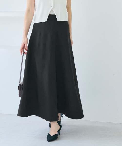 coca（coca）（コカ）の「ニットAラインスカート（スカート・レディース・ブラック/ダークブラウン・S/M/L）」の11枚目の写真
