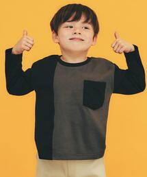 THE SHOP TK | 【110-160/洗濯機OK】切り替え長袖Tシャツ(Tシャツ/カットソー)