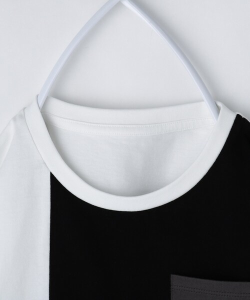 THE SHOP TK （ザ ショップ ティーケー ）の「【110-160/洗濯機OK】切り替え長袖Tシャツ（Tシャツ/カットソー・キッズ・ホワイト系7/グレー系4/ブラック系4/ブルー系4・16/15 /14/13/12/11）」の17枚目の写真