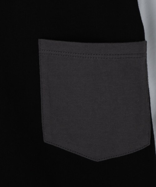 THE SHOP TK （ザ ショップ ティーケー ）の「【110-160/洗濯機OK】切り替え長袖Tシャツ（Tシャツ/カットソー・キッズ・ホワイト系7/グレー系4/ブラック系4/ブルー系4・16/15 /14/13/12/11）」の21枚目の写真