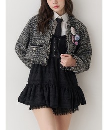 jouetie | 【PosTokyo】ノーカラーツイードジャケット(ノーカラージャケット)