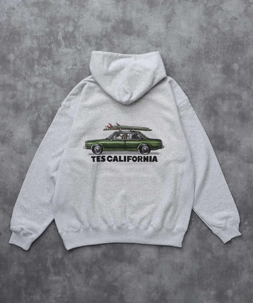 The Endless Summer（エンドレスサマー）の「TES 4 BUHI CHASING THE WAVES SWEAT PARKA / スウェットパーカー（パーカー・メンズ・ホワイト/ベージュ/グレー・SMALL/MEDIUM/LARGE/X-LARGE）」の12枚目の写真