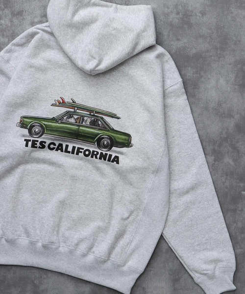 The Endless Summer（エンドレスサマー）の「TES 4 BUHI CHASING THE WAVES SWEAT PARKA / スウェットパーカー（パーカー・メンズ・ホワイト/ベージュ/グレー・SMALL/MEDIUM/LARGE/X-LARGE）」の13枚目の写真